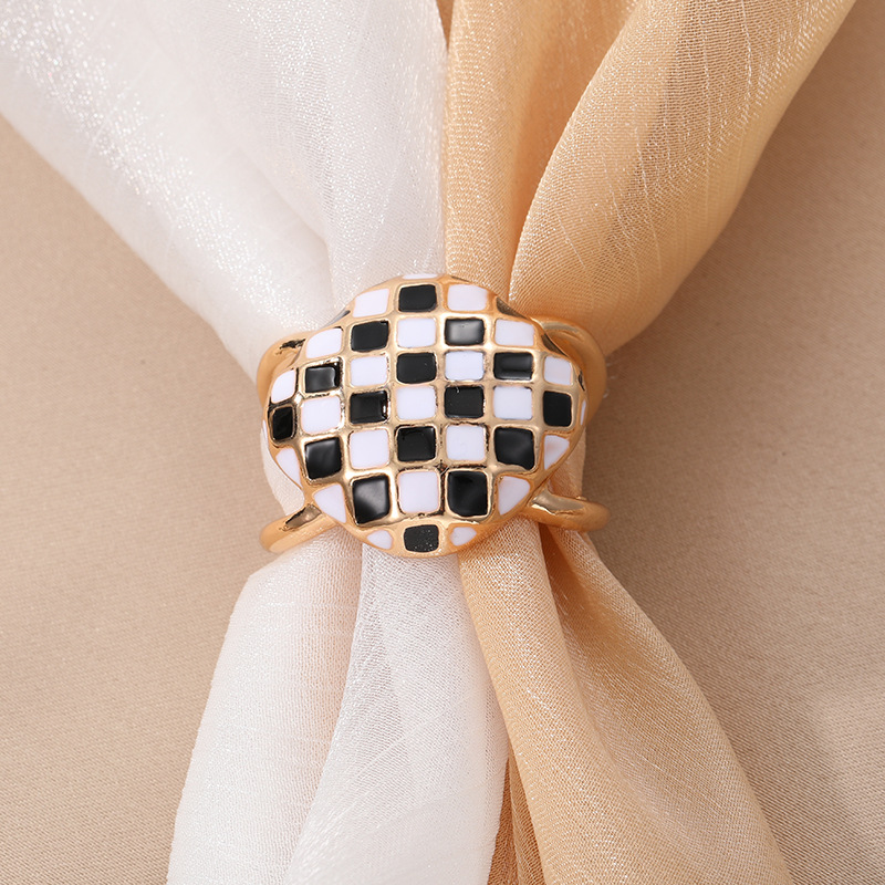 Korean-style Chessboard Wool Coat Belt Buckle Silk Towel Buckle Windcoat Buckle Chess Multi-function Bow Buckle for Women