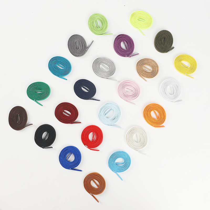 0.6cm Wide Lazy Flat Shoelace Elastic Band Adaptable Board Shoes Canvas Shoes aj1 White Shoes Sports Sneakers