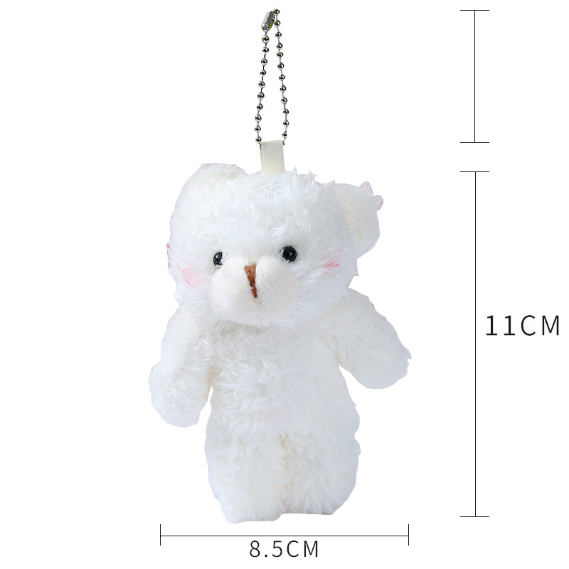Factory wholesale blush conjoined bear plush doll conjoined bear doll bag key chain pendant holiday gift