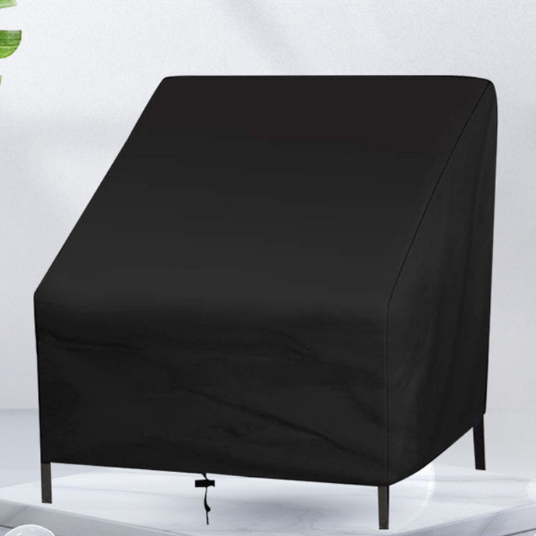 Factory Direct hot-selling home chair cover waterproof dustproof sunscreen home cover outside black inside silver protective cover