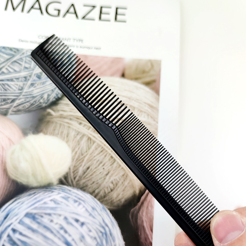 In stock hairdressing tools double-sided comb shape hair splitting comb small gift small plastic hair cutting comb wholesale