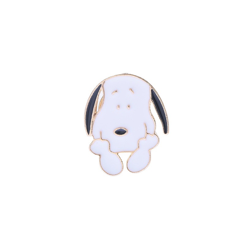 Snoopy Brooch Cute Cartoon Japanese Badge Student Personalized Men's and Women's Pin Collar Pin Bag Decorations
