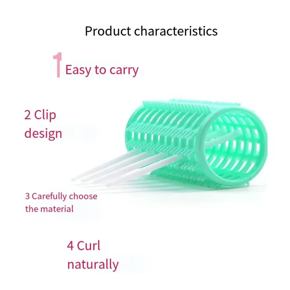 hair rollers plastic hair curling cylinder with teeth mother hair curling fixed needle pear flower head curling iron bangs roll PE
