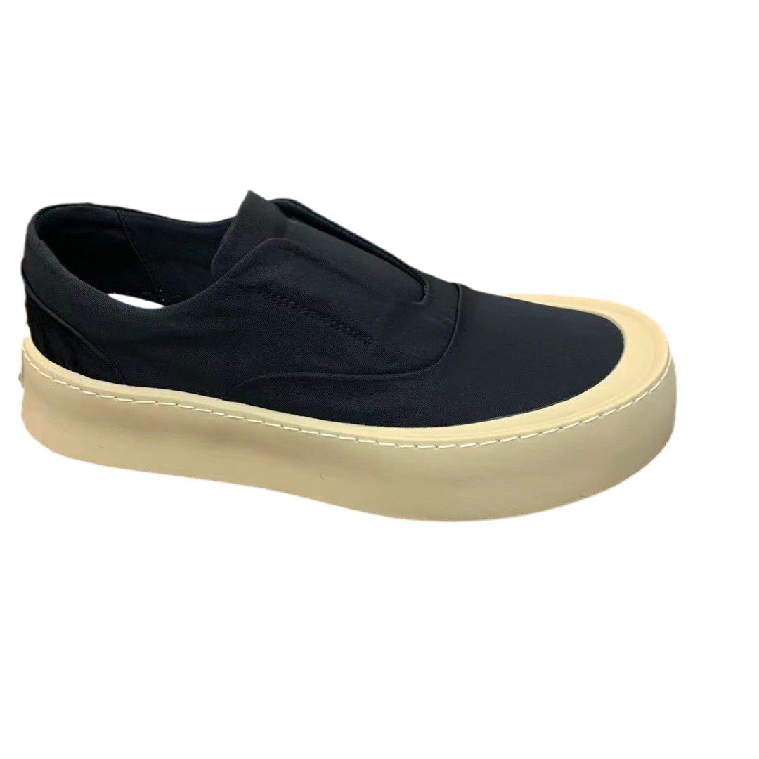 2024 New Ice Silk Lycra Technology Cloth Casual Slip-on Soft Bottom Soft Face Men's Shoes Fashion High-end Business