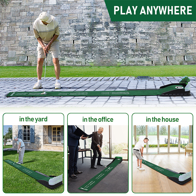 New single hole 3D arrow cross-border in stock portable golf green indoor and outdoor putter trainer manufacturer