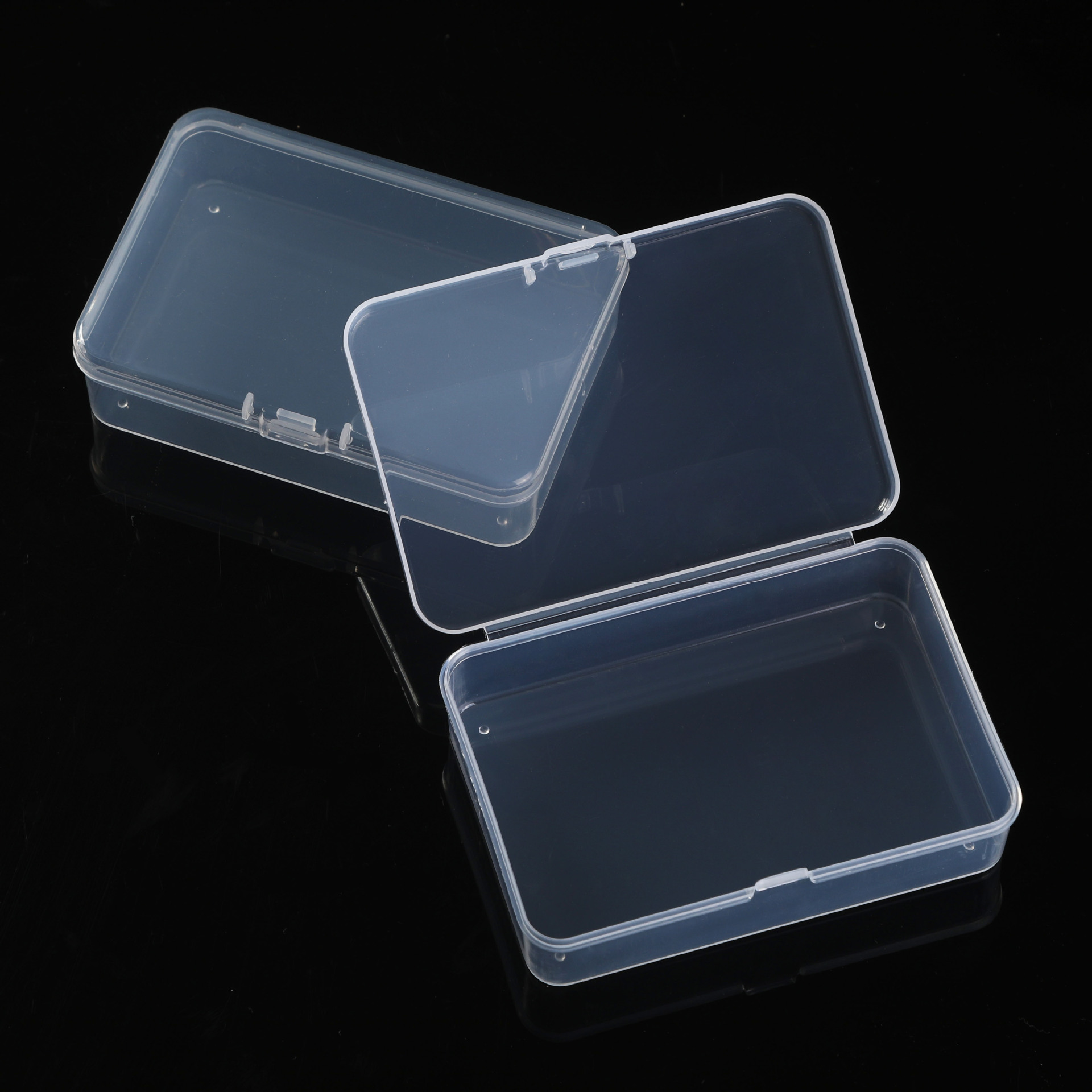 Rectangular pp plastic box conjoined rectangular storage box transparent storage parts box small product packaging box wholesale