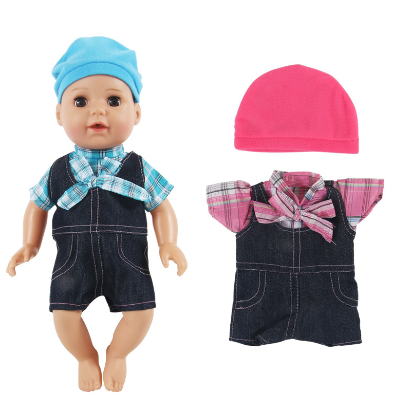 Factory direct fashion 36cm vinyl simulation doll clothes 14 inch boys and girls clothes cross-border exclusive