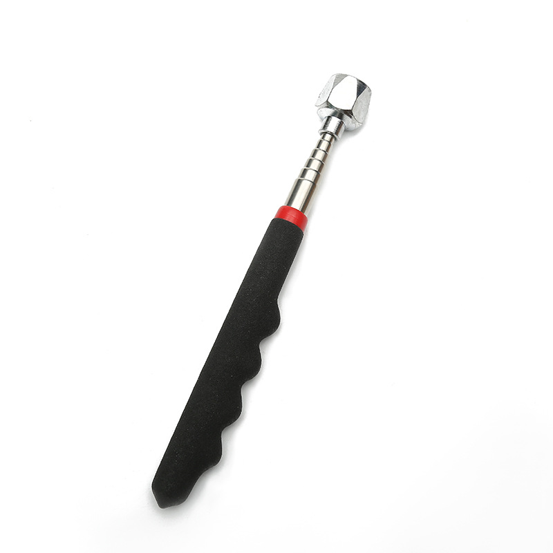 Magnetic pickup strong magnetic red black thumb handle suction rod 16 pounds 16LB red black double color handle retractable suction rod