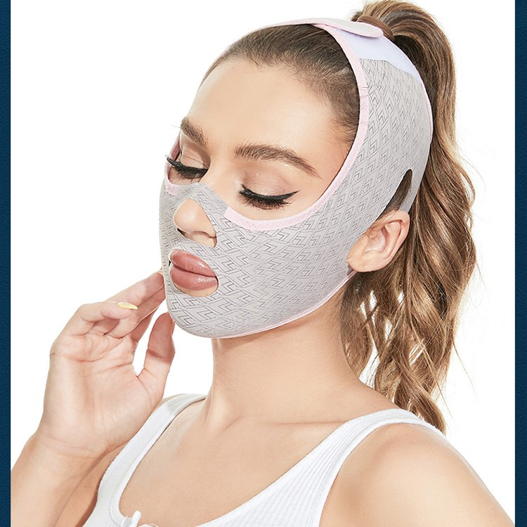 Cross-border new face mask with French lines V face bandage lifting double chin anti-sagging face carving available day and night