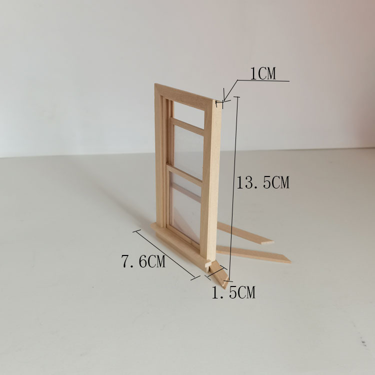 112 ミニチュア木製ドールハウス家具モデル Diy 窓おもちゃニプレス活動小型家庭用品 B046|undefined