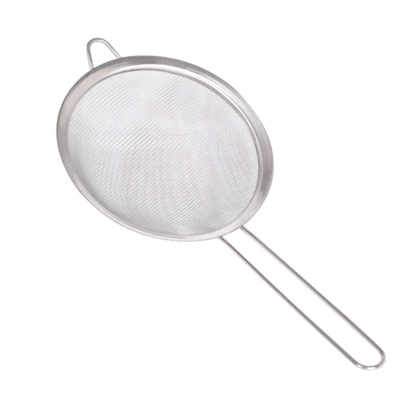 Japanese Style Stainless Steel Soybean Milk Filter Mesh Screen Fine Mesh Household Artifact Juice Squeezer Slag Leak Mesh Kitchen Small Colander