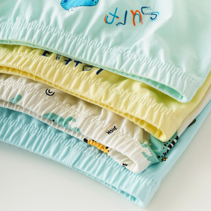 New Cross-border High-quality Foreign Trade Children's Underwear Cotton Boys' Underwear Cartoon Dinosaur Boys' Boxers