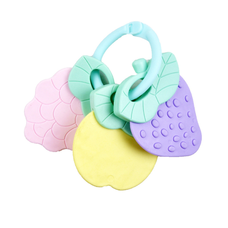Cross-border infant baby grinding stick early education tooth bite hand grasp tooth glue rattle bed Bell pendant comfort toy manufacturers