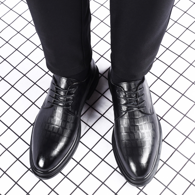 2023 Neue Leder Herrenschuhe Weiche Sohle Rutschfeste Verschleißfeste Jugend Hochzeitsschuhe Business Büro Kleid Freizeitschuhe Trendy_voghion.com