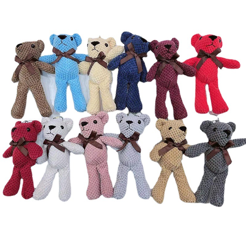 Cross-border chattering Net red teddy bear doll luggage plush doll wholesale schoolbag bag pendant bear pendant doll