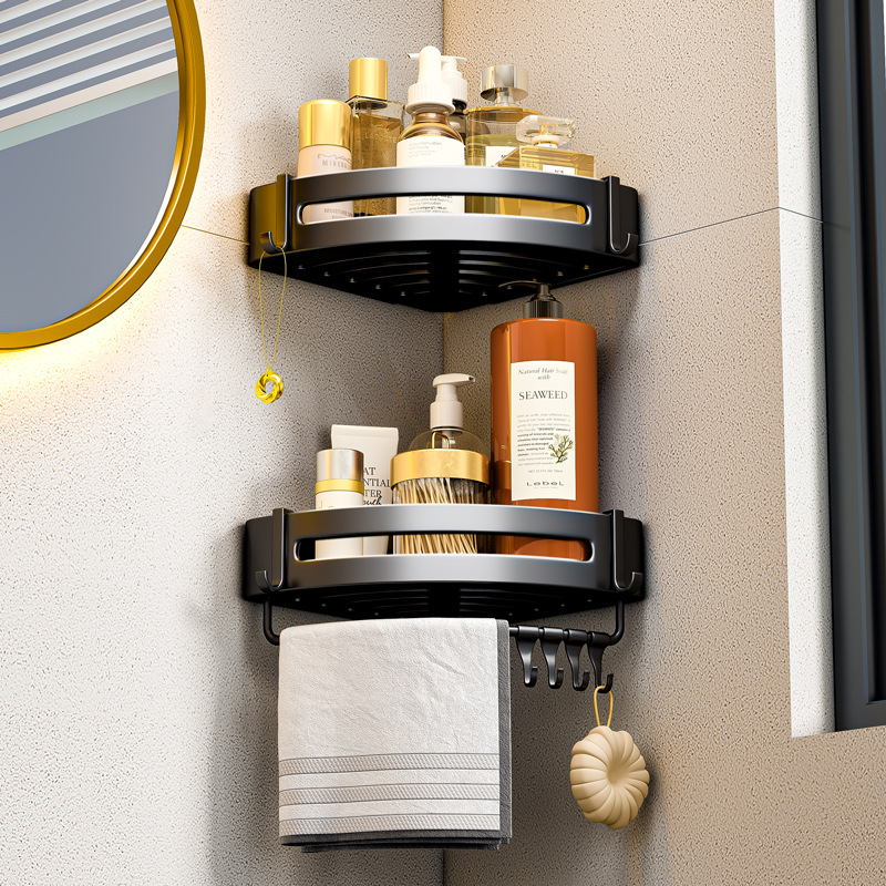 Bathroom Corner Rack Punch-free Toilet Toilet Restroom Bathroom Storage Rack Tripod Corner Storage Rack