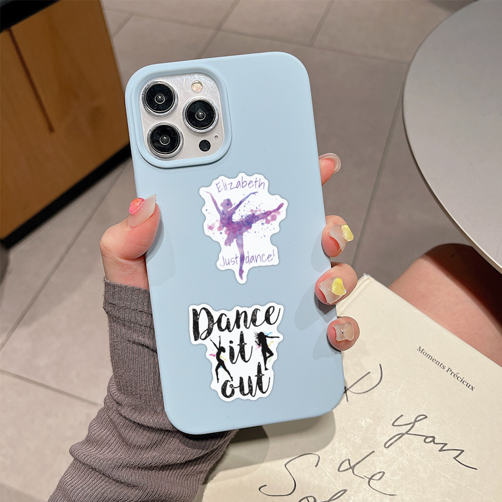 60 cross-border new Dance graffiti stickers decorative luggage refrigerator water cup waterproof stickers factory wholesale