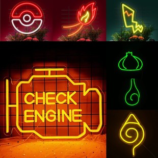 Foreign trade Amazon neon LED engine pattern indoor and outdoor elf ball modeling lamp decoration Net red gift