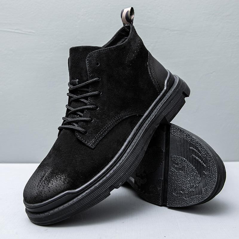 BUFFNY2023 spring new high-top height increasing workwear British street casual style trendy Martin boots men 936