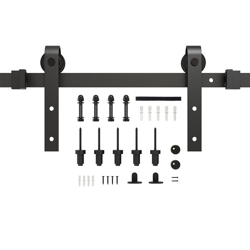 クラシック納屋ドア吊りトラックハードウェアセット浴室キッチン移動ドアアクセサリー耐久性のあるローリングホイール|undefined