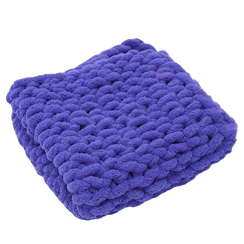 2cm extra thick ice blanket hand-woven line large thickness chenille cushion DIY line Iceland close-fitting soft extra thick line