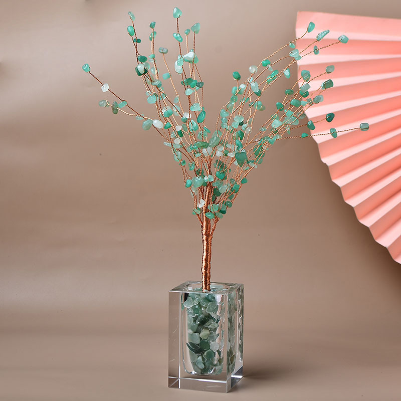 Crystal Fortune tree fortune tree desktop office decoration Crystal Crafts