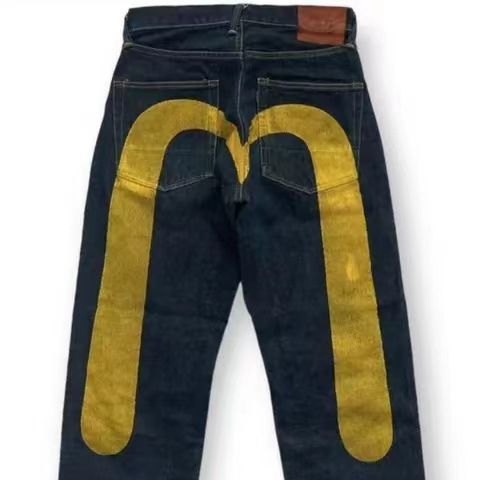 European and American Hip-Hop American Year Classic Niche ins Printed Unisex Loose Trendy Trousers Cool Jeans
