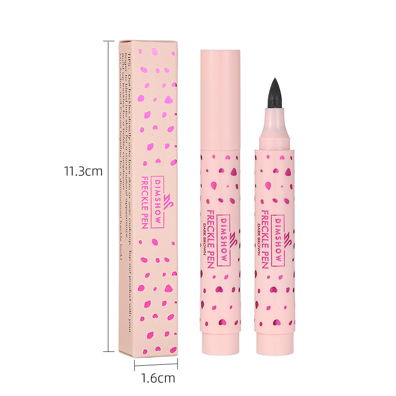 DIMSHOW cross-border explosions natural simulation waterproof sweat-proof freckle pen color does not take off makeup is not easy to fade Europe and the United States