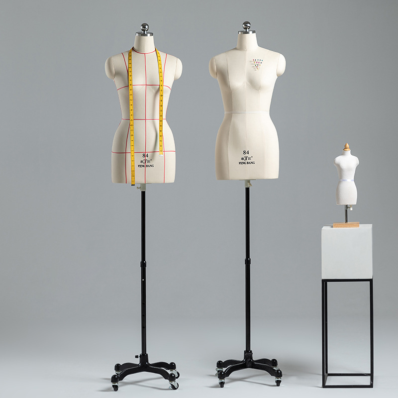 Fengbang Rentai Three-dimensional Cutting Female Half-body 84 Clothing Design Doll Clothing Edition National Standard Cutting Model Display Stand