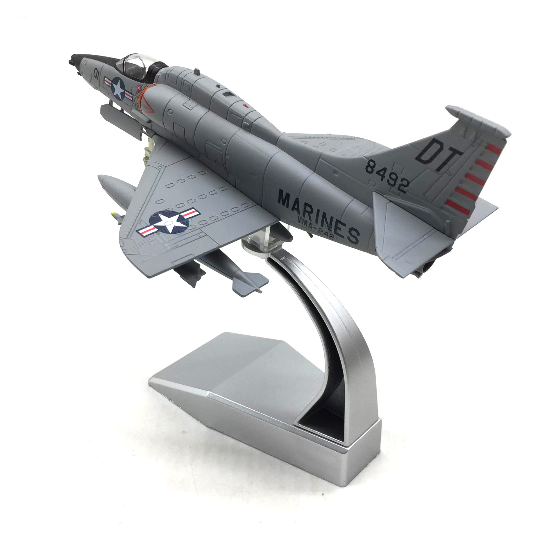 Nsmodel1:72 US Marine Corps Skyhawk A- 4 Skyhawk attack aircraft alloy fighter model