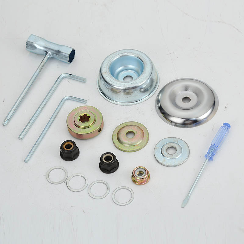 Mower universal accessories work head accessories fixed blade upper and lower gasket protective cover reverse teeth