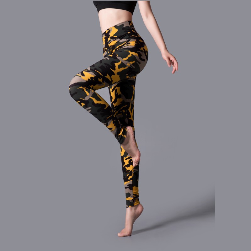 Spring and Autumn large elastic high waist leopard print outerwear leggings sports yoga slim slimming skinny pants fashion wide waist