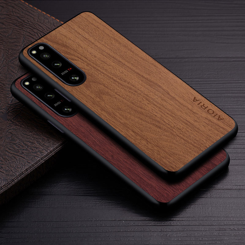 Suitable for 【Sony】Sony Xperia 5 IV Sony 1 Third Generation Fourth Generation Retro Wood Grain Phone Case