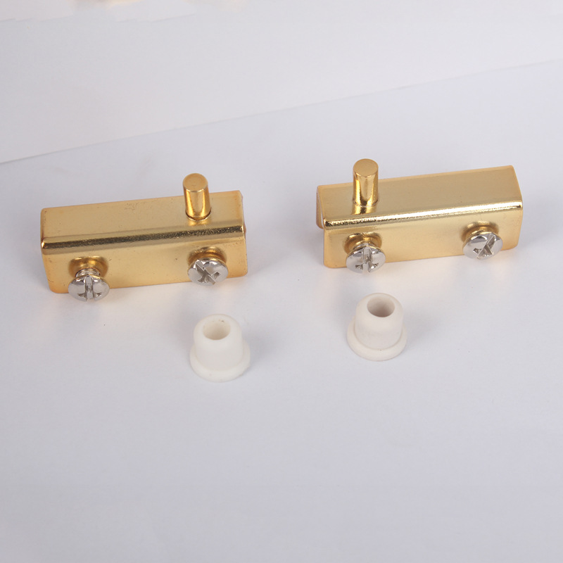 Display cabinet glass door door clip glass door upper and lower shaft hinge glass door rotating shaft