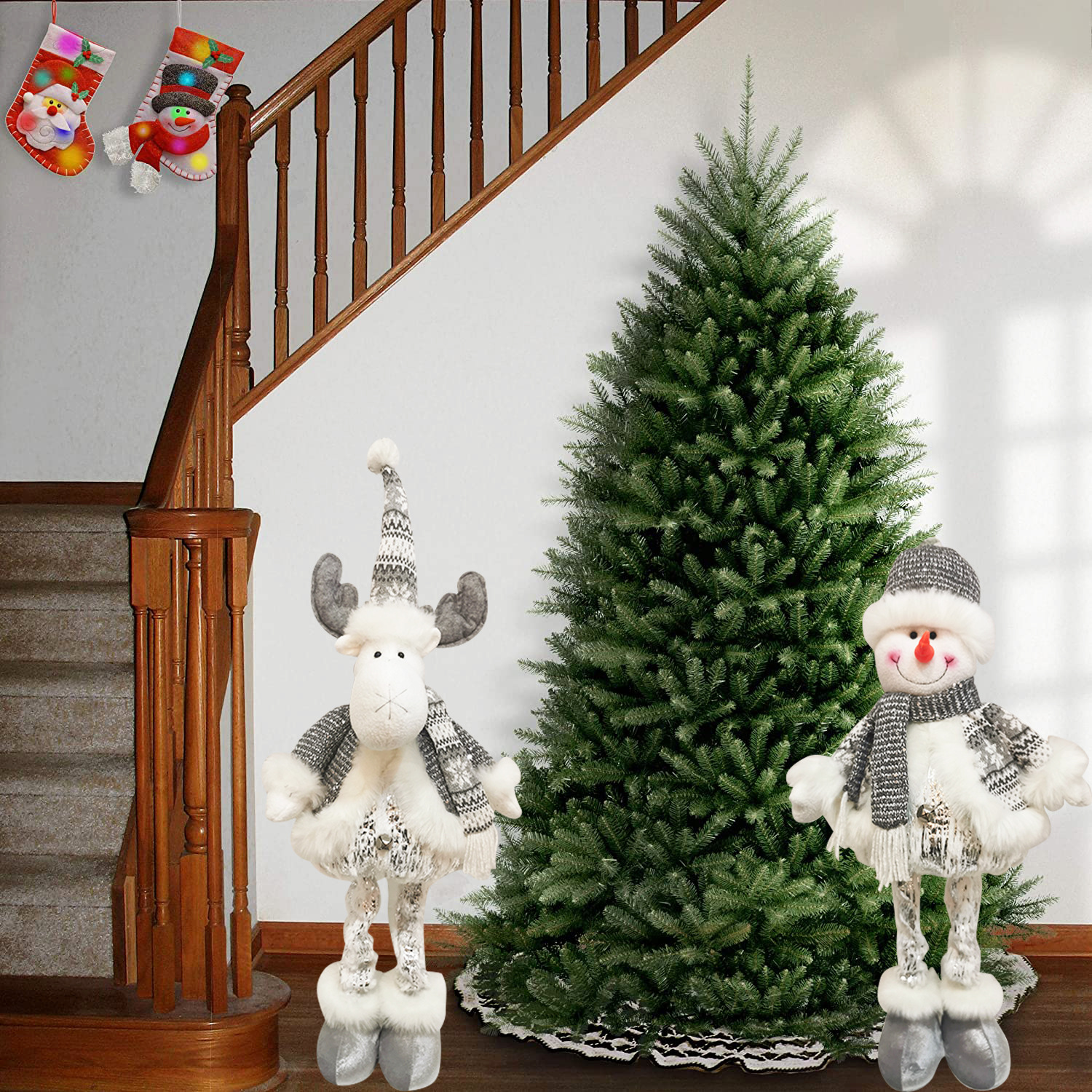 2023 spot Christmas decorations Christmas gift ornaments Christmas telescopic doll snowman deer ornaments wholesale