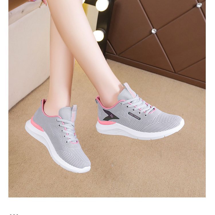 Women's shoes sneaker 2023 new spring and summer fashion all-match soft bottom lightweight casual running shoes for women