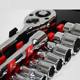 Dafei 12-piece set hexagon socket wrench tool car motorcycle repair ratchet wrench household tool box