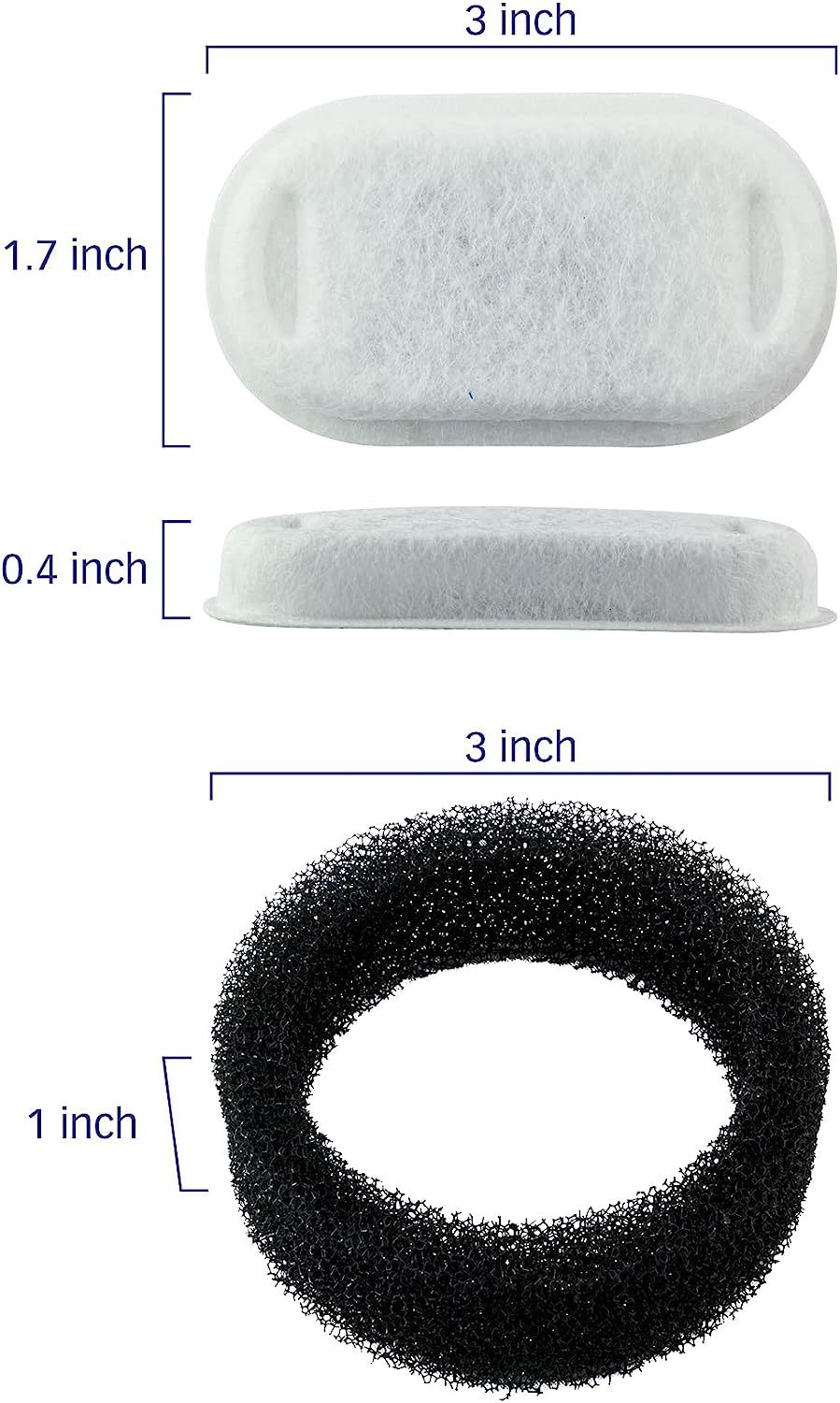 Amazon stainless steel pet water dispenser filter element filter coconut shell activated carbon ion resin filter Cotton