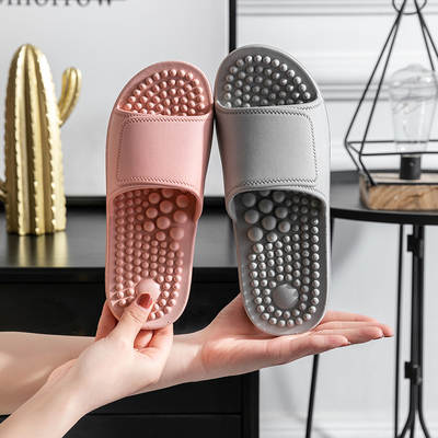 Wholesale Slippers Women's Summer Indoor Home Bathroom Bath Soft Bottom Non-slip Couple Men's Massage Sandals New Slippers