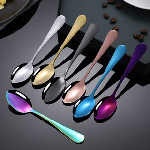 Amazon Hot Selling Hot Product 1010 Stainless Steel Spoon Pointed Spoon Dessert Coffee Spoon Hotel Western Tableware