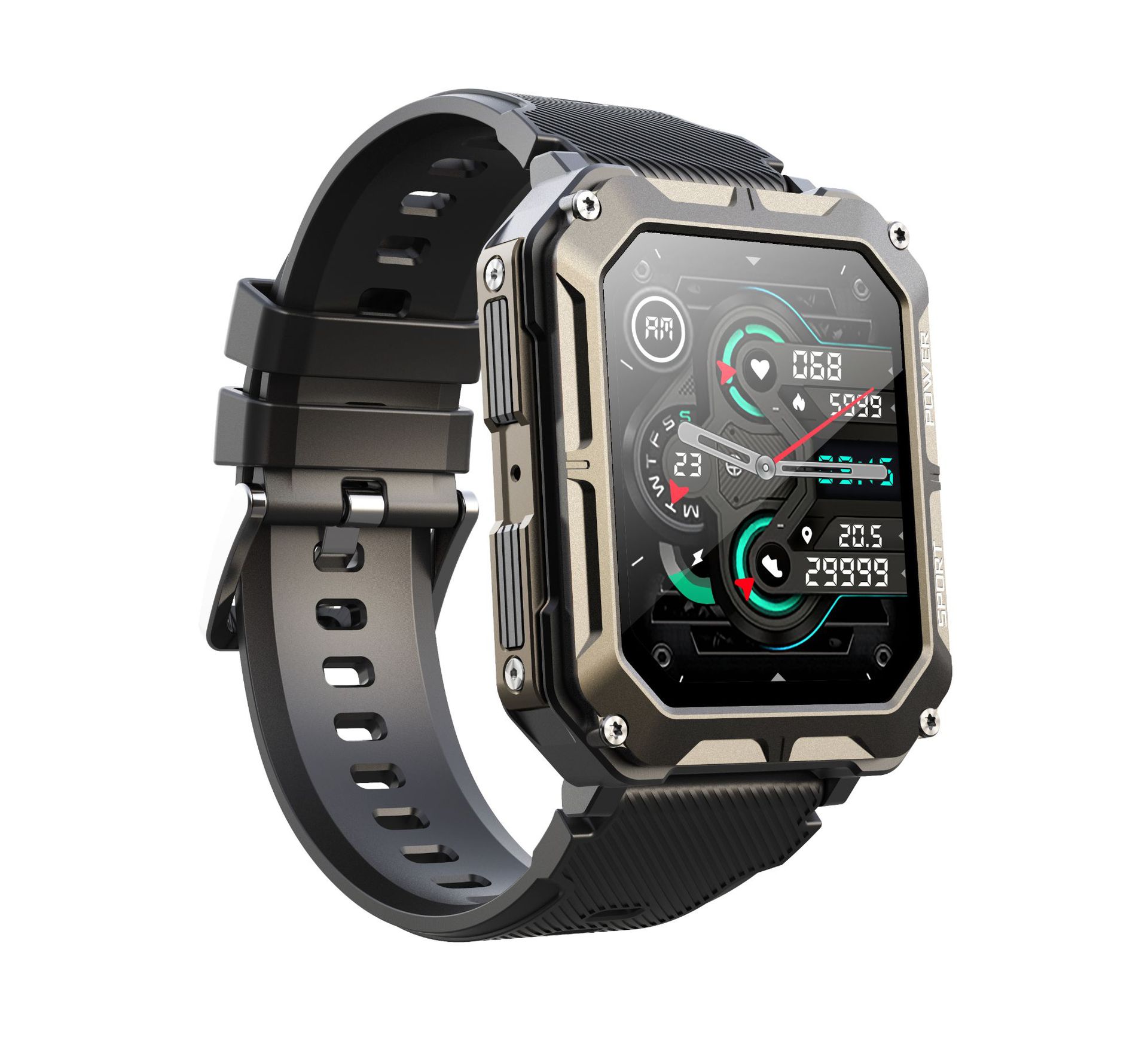 New C20PRO smart watch 1.83 inch with call three prevention outdoor exercise heart rate blood oxygen detection