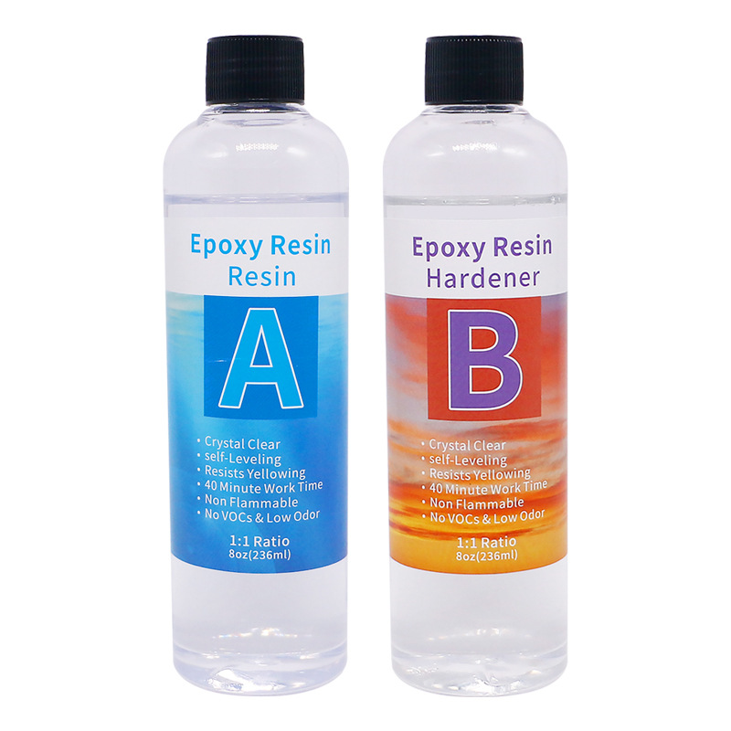 High Hardness Crystal Glue Epoxy Resin Abs Glue Ultra Transparent Yellowing Resistant DIY Handmade Jewelry Hard Glue Set
