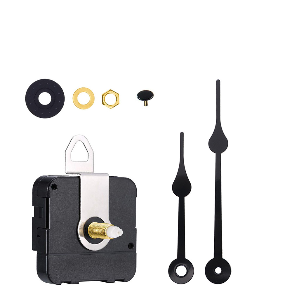 Cross-border hot sale long axis 31mm wall clock movement DIY quartz clock movement 2 sets of metal pointer creative clock accessories