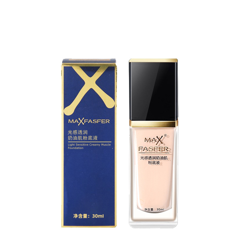 MAXFASFER Foundation Cream Muscle Moisturizing Oil Control Concealer Durable Not Easy to Take off Makeup and Brighten Skin BB Cream for Women