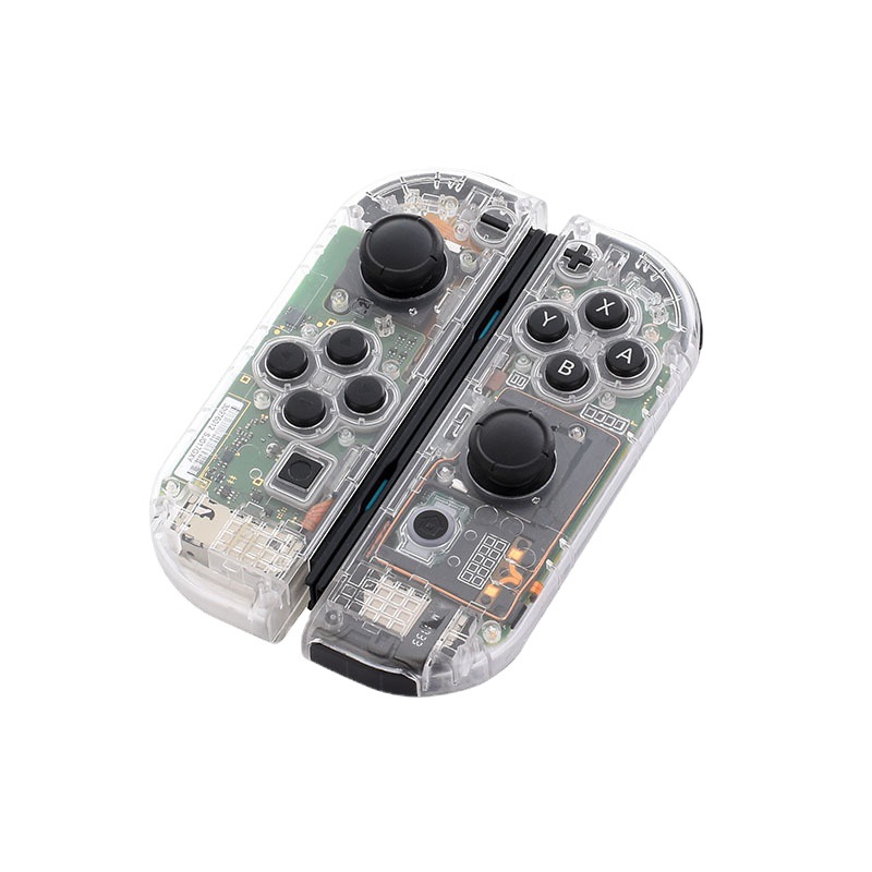 Switch gamepad replacement shell transparent black NS handle joy-con upper and lower shell with middle frame New