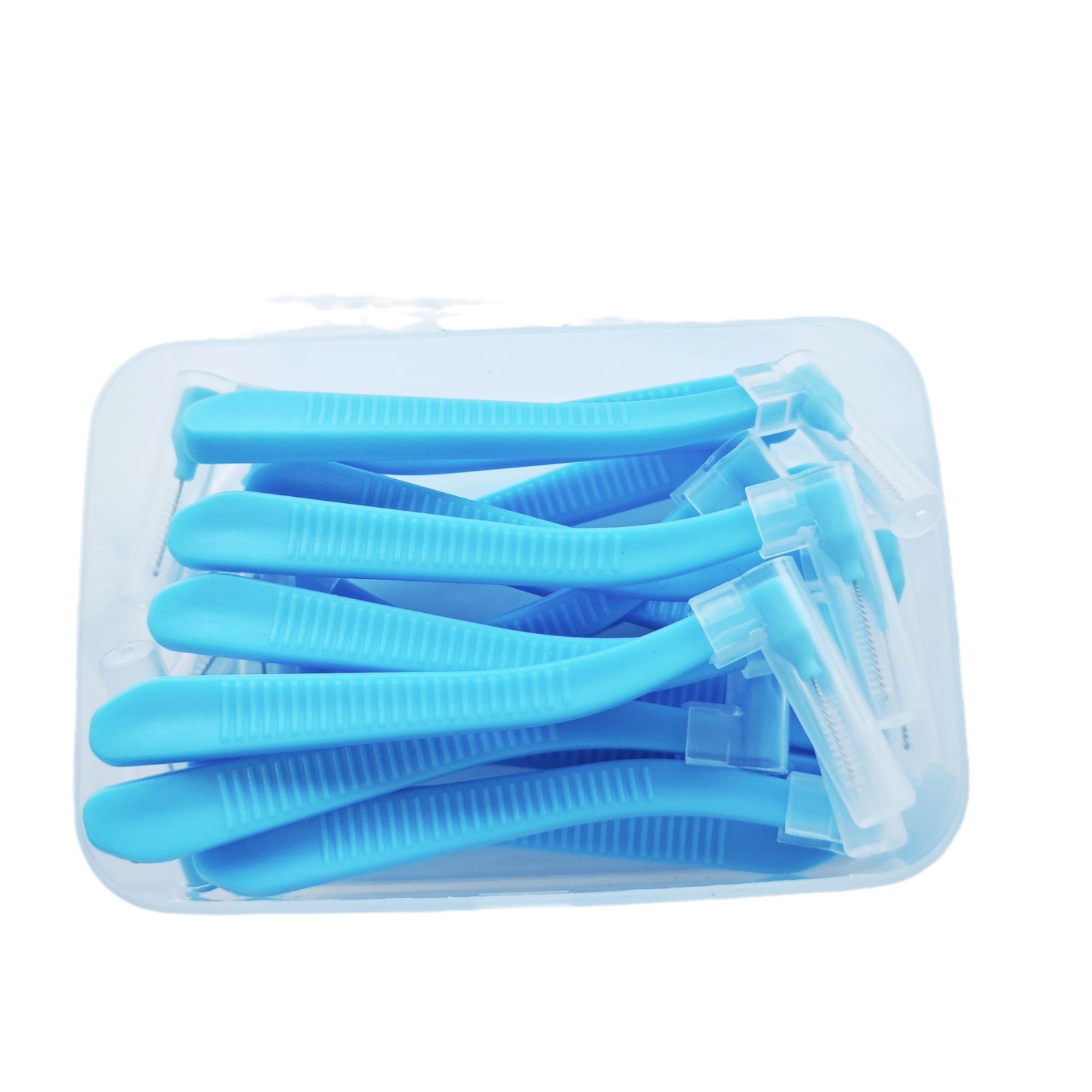 Cross-border portable L-type interdental brush interdental brush interdental gap brush 7-shaped orthodontic toothbrush braces interdental 16 pcs/box