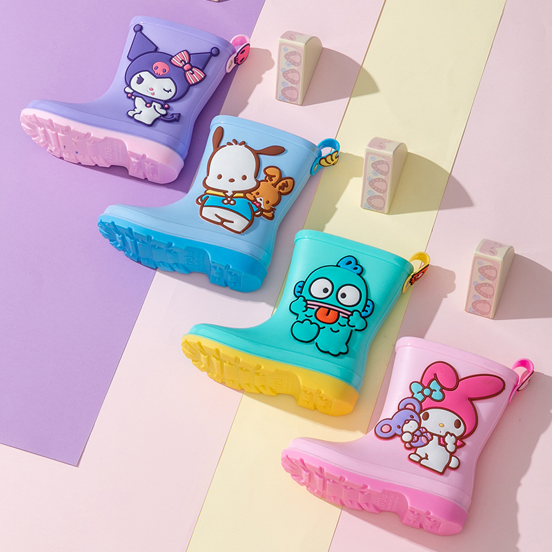 Sanrio spring parchia dog children's cartoon rain boots men's and women's kindergarten non-slip waterproof rain shoes water shoes tide wholesale