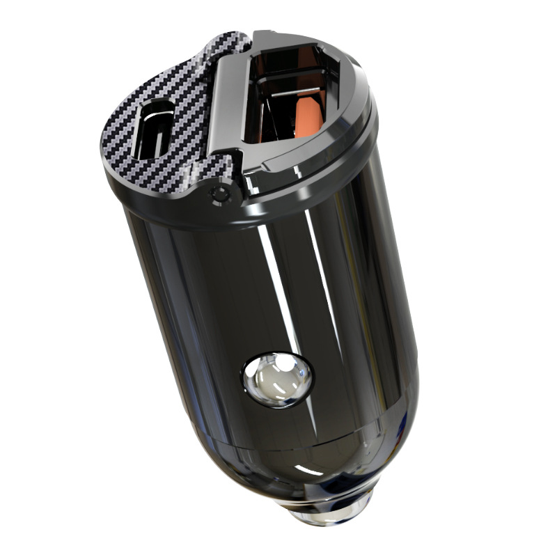 5a car charger dual usb Car Charger car supplies plastic mini new 30W pull ring car charger
