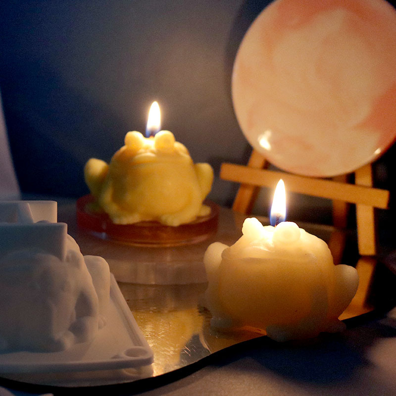 Zhongcheng diy candle mold toad aromatherapy candle silicone mold mirror resin Amazon hot new products