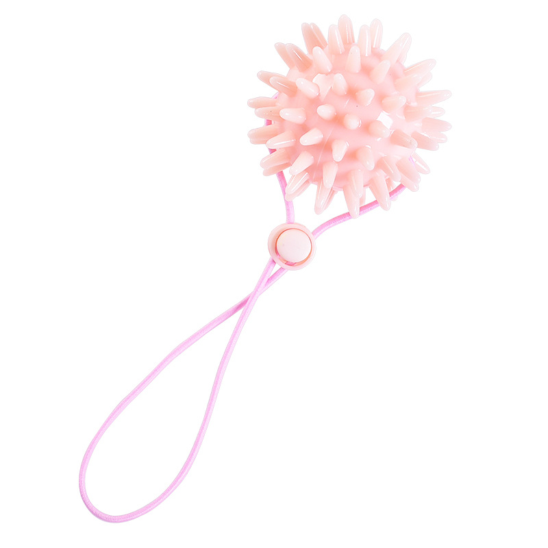 TPR with rope grip ball massage stabbing ball palm stimulation feeling system training massage grip ball rehabilitation training hand
